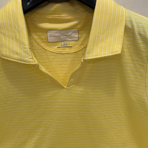 Tournament collection, yellow striped activewear, size XL - Picture 2 of 8